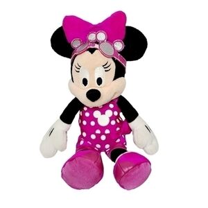 Cute Disneyland Disneyworld Minnie Mouse With Swimsuit Goggles Plush Toy